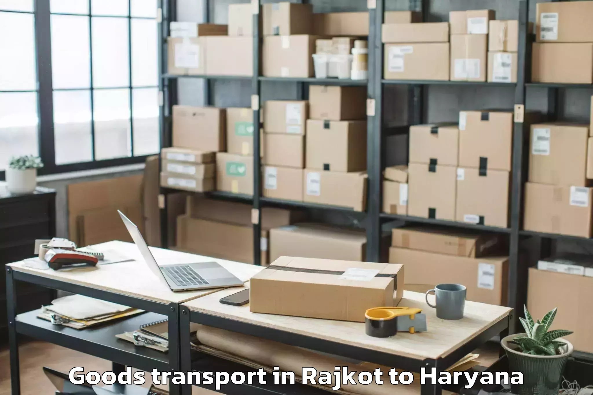 Rajkot to Yamuna Nagar Goods Transport